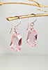 Boucles d'oreilles cristal rose Scintillation