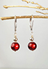 Boucles d'oreilles Etincelle rouge