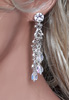 Boucles d'oreilles pendantes étoile et cristal Scintillation